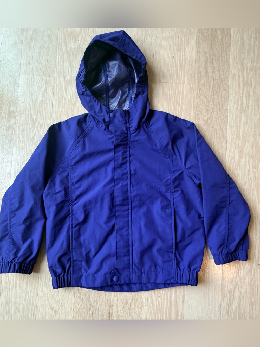 GAP Kids Hooded Raincoat - size S (6/7 years) - Bodega Bay Blue